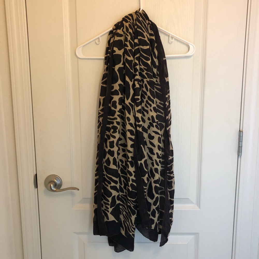 Animal print scarf